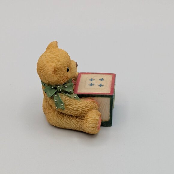Cherished Teddies Bear with ABC "V" Block (158488V) 1995 - Picture 4 of 10